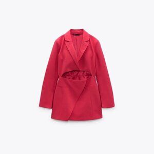 NWT Zara raspberry pink cut out blazer dress, XXL